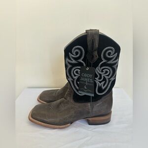 CODY JAMES MEN'S LYNX WESTERN BOOTS - BROAD SQUARE TOE SIze 10.5D Lynx Grey